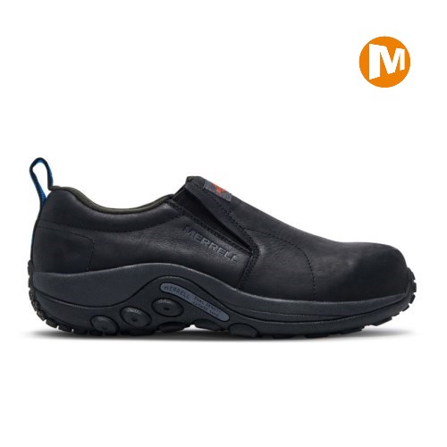 Merrell Jungle Moc Leather Comp Toe Sicherheitsschuhe Herren Schwarz [DE-XYHJW]